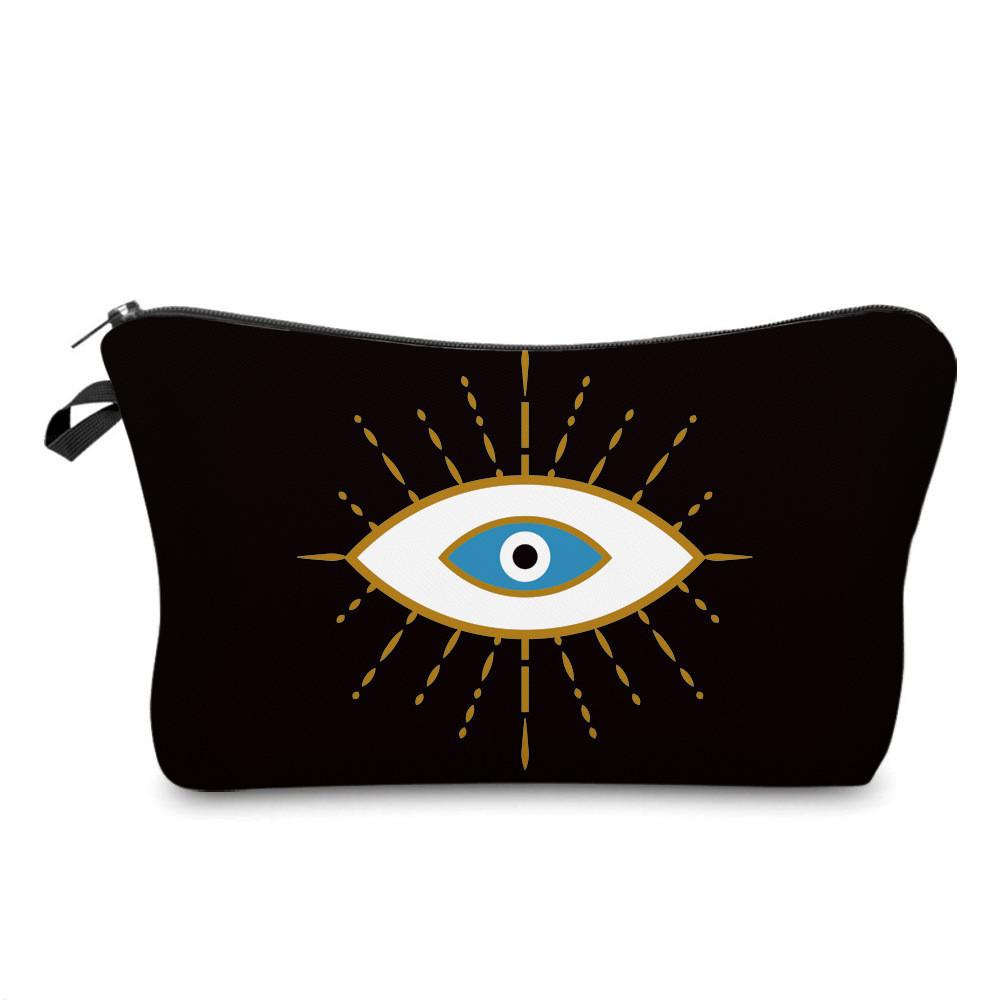 New Cross-border Printed Devil Eye Clutch Bag Ladies Multi-functional Travel Organizer