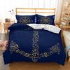 Mediterranean Bedding Dark Blue King Size Duvet Cover Pillow Case Ship's Anchor Bed Cover Double Quilt Cover Set Blue 228x228