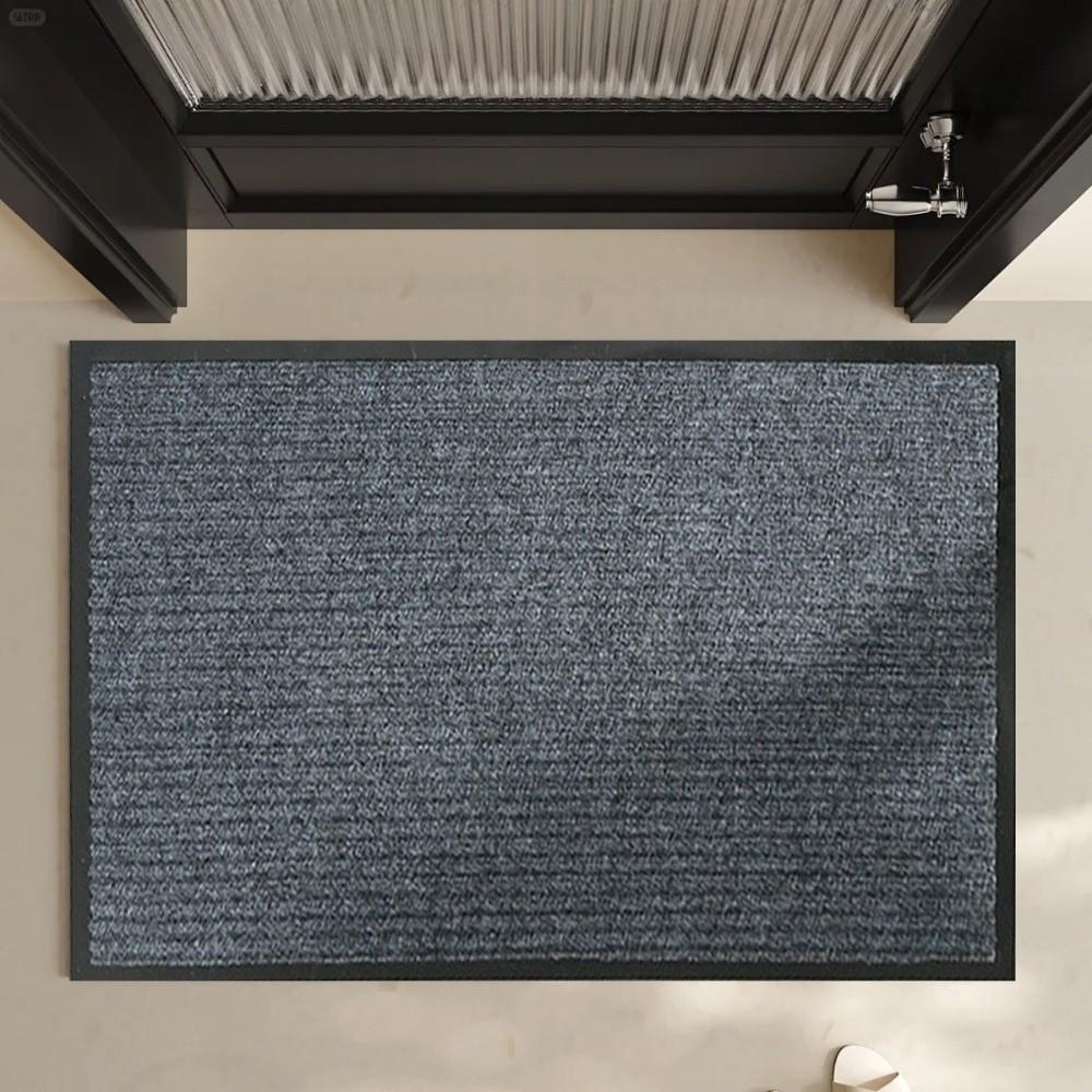 New 40x60cm Door Mat Super Absorbent Rubber Washable Door Mat Dirt Trapper Entrance Rug Front Door