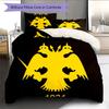 AEK Athens Football Club LogoPattern Bedding,Quilt Set Quilt Cover Pillowcase Home Birthday Gift (1 * duvet cover + 2 * pillowcase, without core)