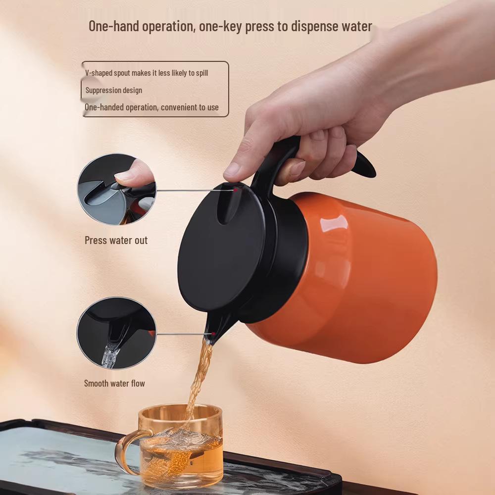 Home Tea Steeping Teapot: Stainless Steel Thermos for Old White Tea & Water Separation
