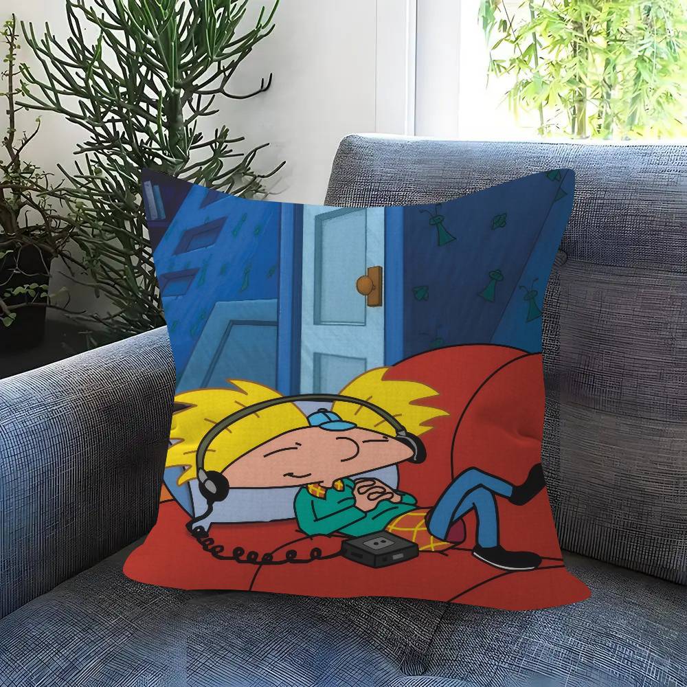 Cushion Cover Car Throw Pillow Case For Sofa Car Christmas Gift xcm xcm Hhey Arnolds Cartoon