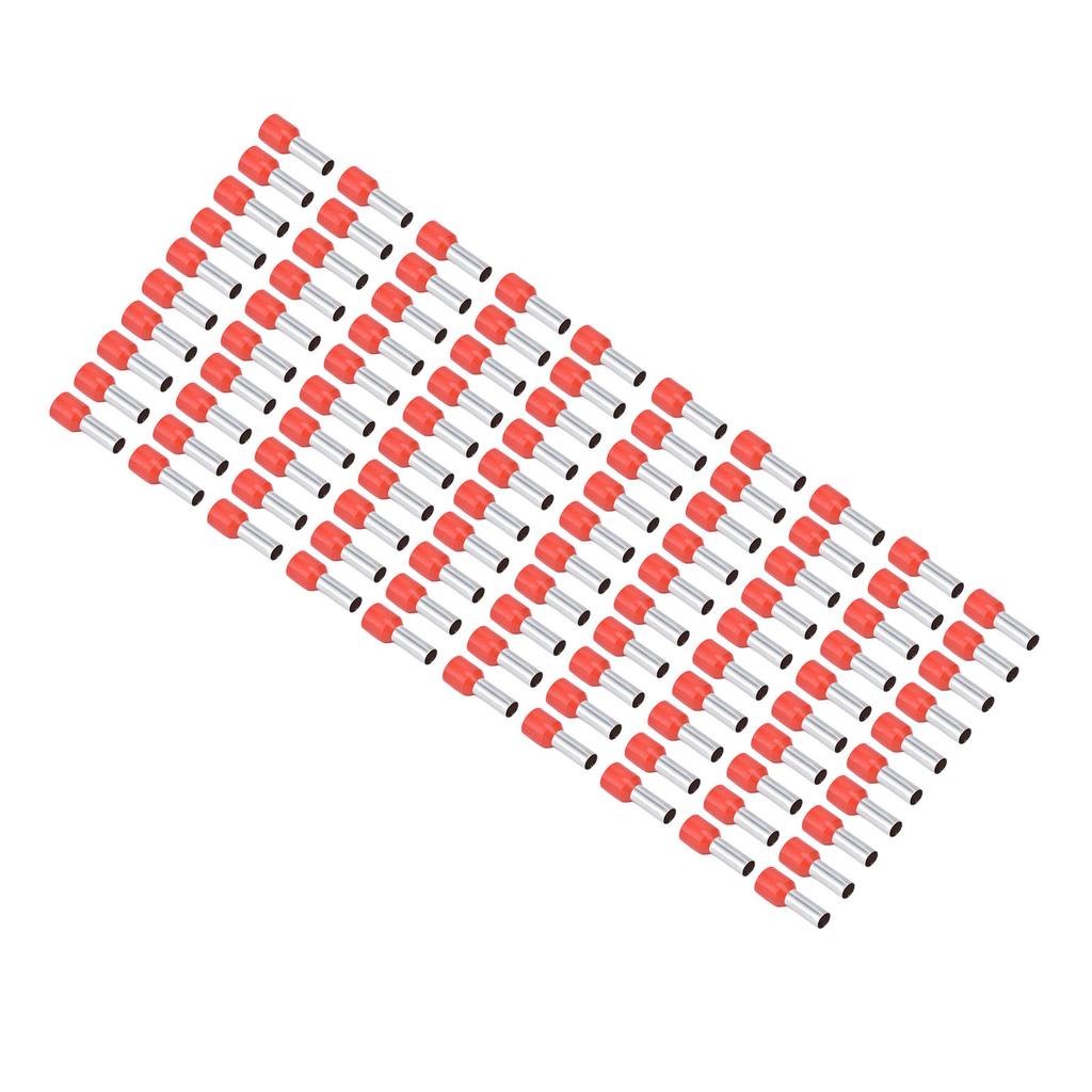 100 шт. изолированный круглый трубчатый медный обжимной соединитель для электрического провода 8AWG E10‑12