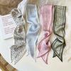 4pcs Scarf Women Cloth Hair Bands Headdress Accessories Lady Scarves Ribbon Neck Ties for Bag Handle
