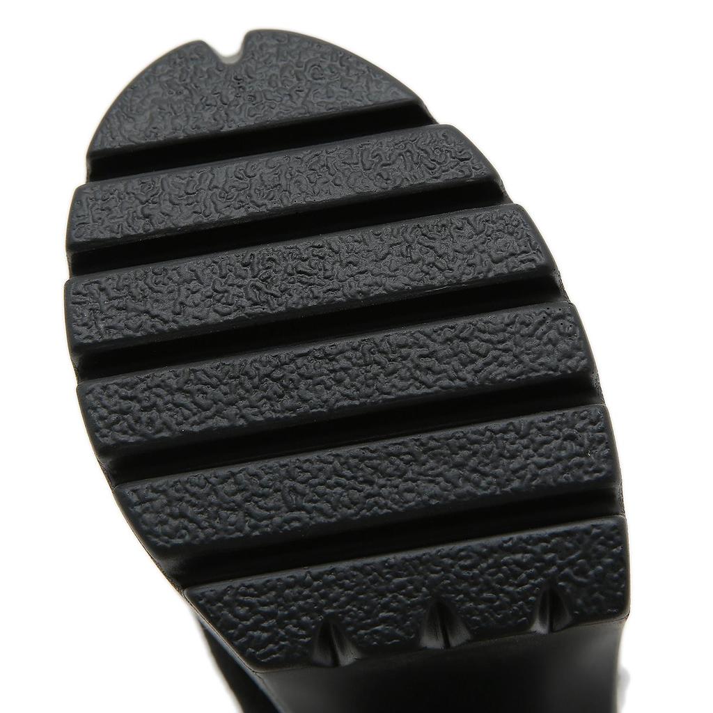 Gdgydh Vintage Gothic Lace Ankle Boots for Women Chunky Heel Side Zipper with Chain Detail Platform Goth Boots High Heels