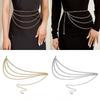 Gold Silver Tassle Waist Chain Multi Layer Dress Girdle Trendy Jeans Chain Belt for Women