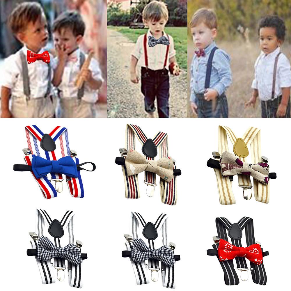 (проектор)Комплект подтяжек и роскошного галстука-бабочки для вечеринок для детей и мальчиков