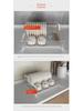 304 Stainless Steel Single Layer Kitchen Storage Rack with Chopstick Basket and Dish Drain