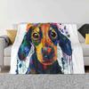 Такса Собака Искусство Супер Теплые Мягкие Одеяла На Диван/Кровать/Путешествия Собаки Питомцы Щенок Смешные Животные Таксы Такса Сосисочная Собака