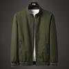Новая куртка весна-осень повседневная мужская куртка на молнии с воротником-стойкой верхняя часть хлопковая стираная куртка