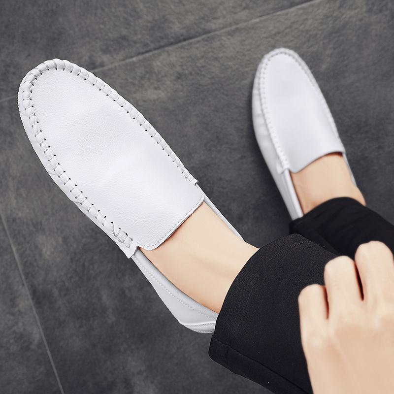 Men Driving Shoes Fashion Leather Casual Shoes Men Loafers Leisure Walk Moccasins Business Male Flats Minimalist Shoes for Men