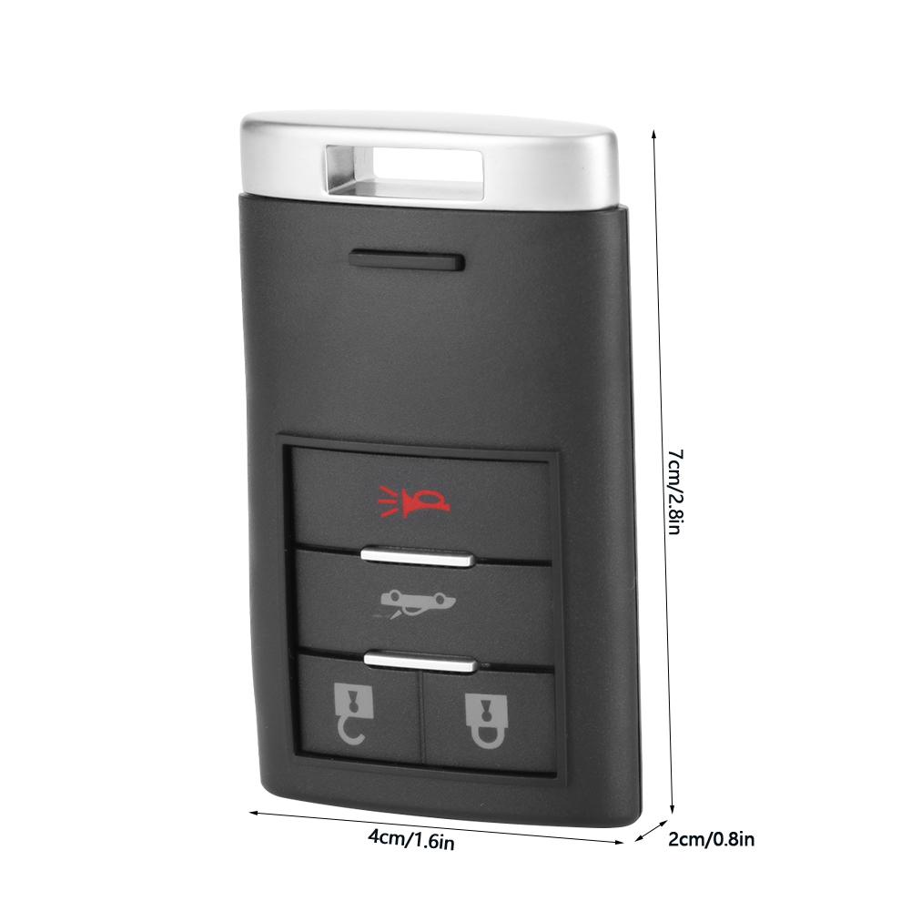 Прочный текстурированный 4-кнопочный автомобильный пульт дистанционного управления Смарт-ключ Брелок Корпус Оболочка Подходит для Chevrolet Corvette