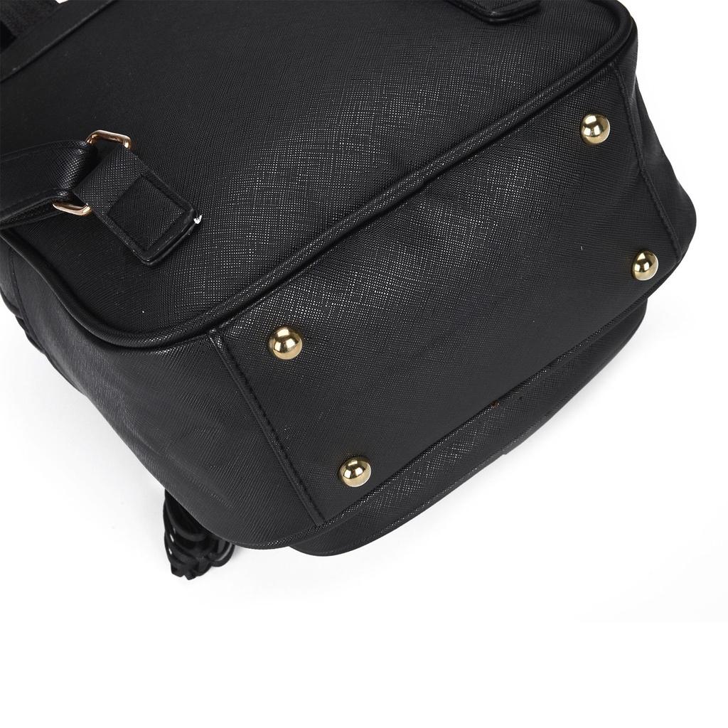 Элегантный женский плетеный рюкзак из искусственной кожи с регулируемыми лямками для повседневного использования