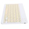 Portable Mini Wireless Bluetooth Keyboard Spanish for IpadSamsungXiaomiHuawei Tablet PCYellow