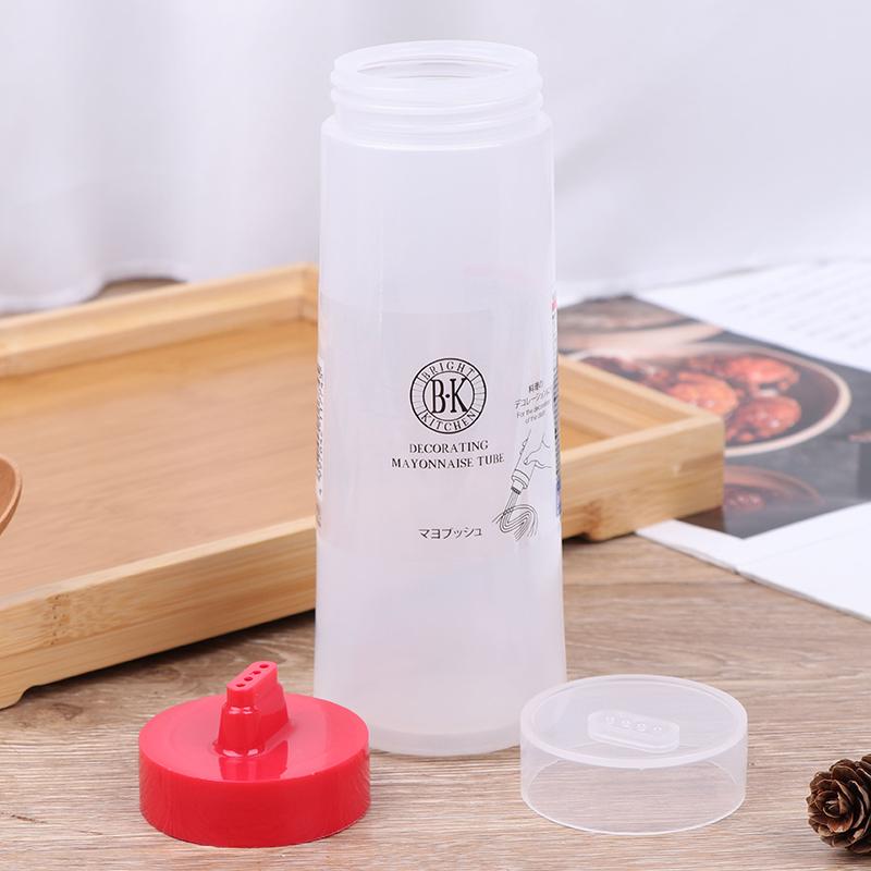 Бутылка для соуса 300 мл с 4 отверстиями, смоляной диспенсер для кетчупа и масла, кухонный графин