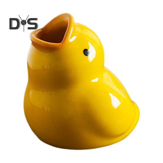Милый держатель для зубных щеток в виде утки, высокая прочность, легко чистить, стойка для хранения зубных щеток в форме животного, украшение для ванной комнаты