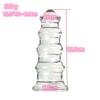 VaHppy Extra Large Anal Plug 810g 17*6.5cm 3pcs/lot Glass Pagoda Shape Adult Sex Toys for Girls Gay Women's Masturbators SM BDSM