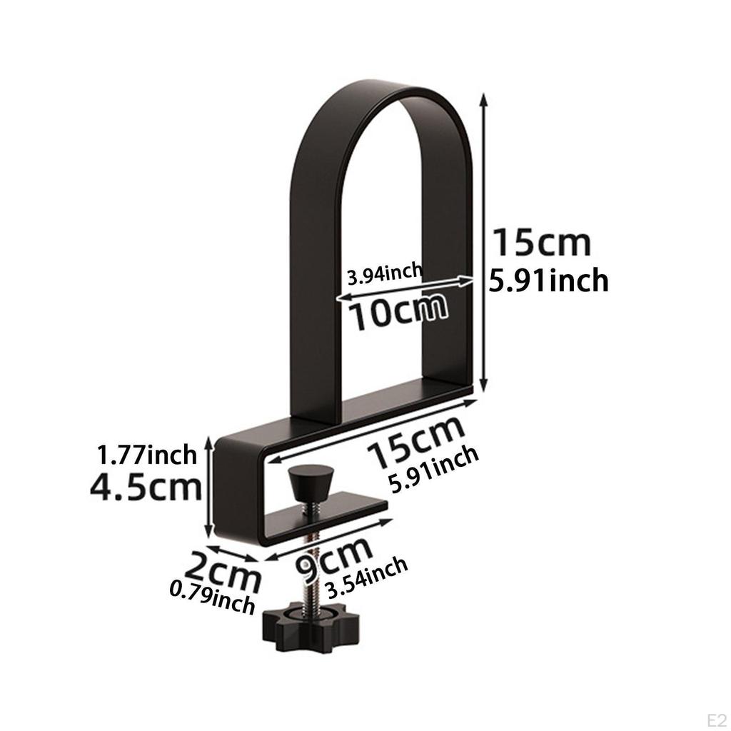 2 Pieces Bookends for Shelves ,Non Skid,Heavy Duty,Modern Clamp On Adjustable Book Shelf Holders