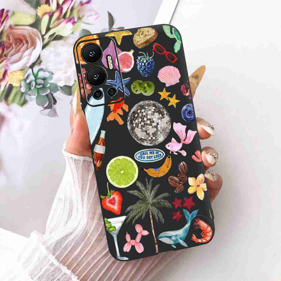 For Infinix Hot 12 Case Nice Butterfly Back Cover Phone Case Soft TPU Silicone Coque Cases For Infinix Hot12 Hot 12 Bumper