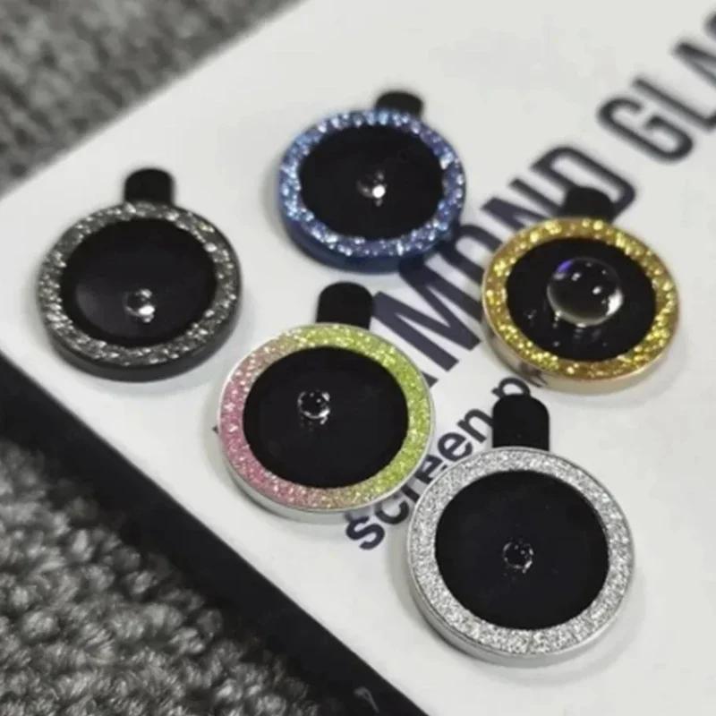 Защитное стекло с бриллиантами для Samsung Galaxy S24 S23 Ultra A15 A35 A55 A14 A24 A34 A54, металлическое кольцо для объектива, чехол для объектива, крышка