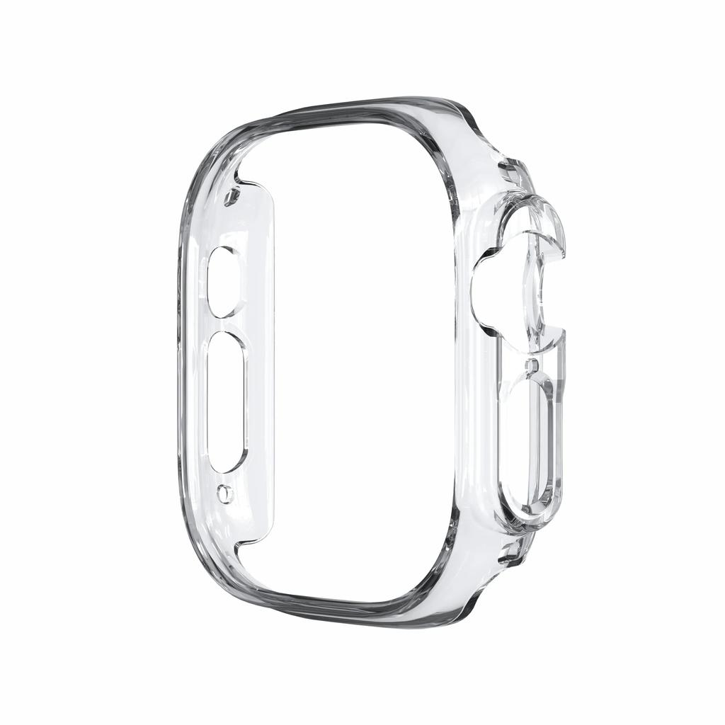 Матовый защитный чехол для Apple Watch Ultra 2 Прозрачный бампер из поликарбоната Жесткий защитный чехол-рамка из поликарбоната для iwatch Ultra 49 мм