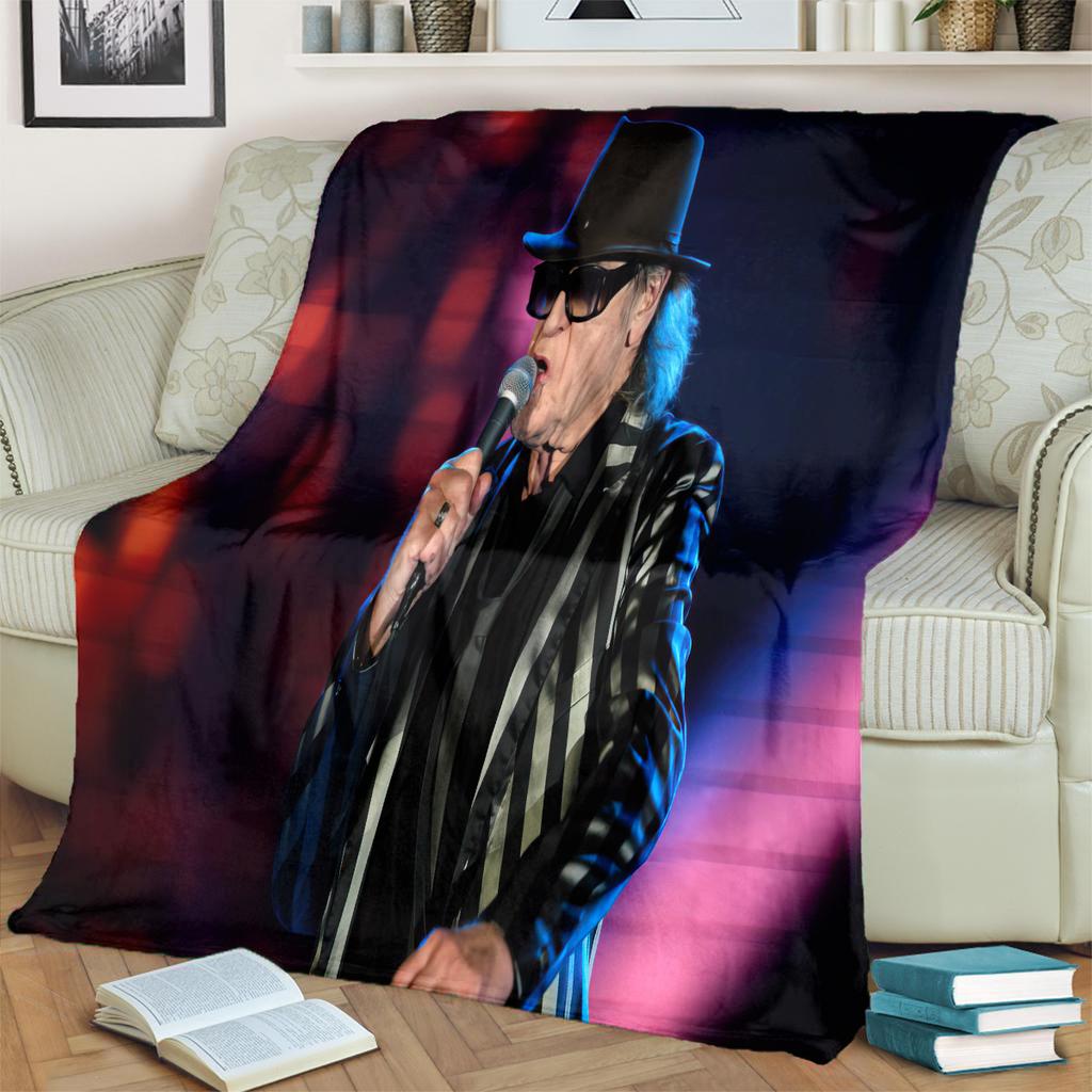 1pc Udo Lindenberg's iconic sunglasses blanket, al season lightweigh Poster blanket home office outdoor nap multifunc Poster blanketional blanket