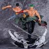 Фигурка One Piece большая сцена со спецэффектами один клинок призрачный глаз Зоро статуя с двойной головой анимационная атрибутика подарок на день рождения