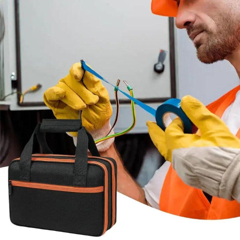 Двухслойная электрическая сумка для инструментов Портативная сумка для инструментов механика Чехол для мультиметра Профессиональное использование