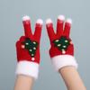 Warm Red Knitted Mittens for Girls, Cute & Cozy Christmas Gift, Ages 4-8