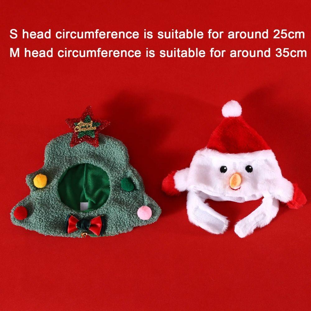 Christmas Tree Cat Hat Santa Claus Cat Cap Cute Dog Christmas Headgear Party Supplies