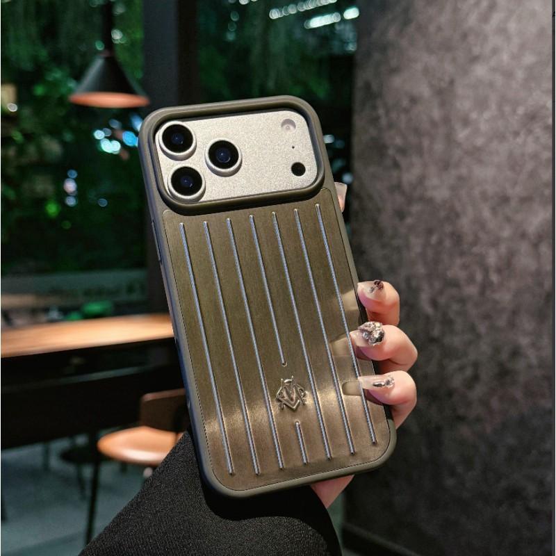 Rimowa-style Aluminum-Magnesium Phone Case IPhone 17 Pro Max Slim Shockproof Simple Design