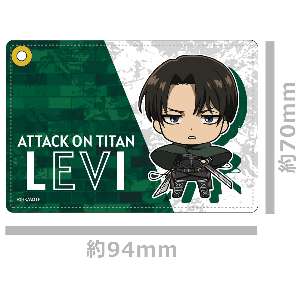 Attack On Titan Synthetic Leather Pass Case F [Levi]