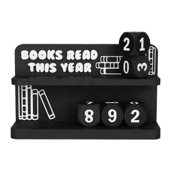 Счетчик прочитанных книг Yousheng Декор книжной полки Книга Прочитайте это в этом году Украшение Ежегодный учет чтения Трекер читательского вызова Подарок для книголюбов