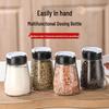 Transparent Rotating Seasoning Bottle, 120ml/170ml - Three-Hole Design for Barbecue and Pepper Powder.