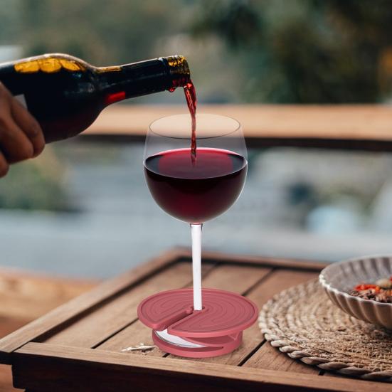 Подставка для пляжного стакана, инновационная подставка для бокалов вина, уникальный дизайн лабиринта, многофункциональный силиконовый пляжный аксессуар, подставка под песочек для напитков