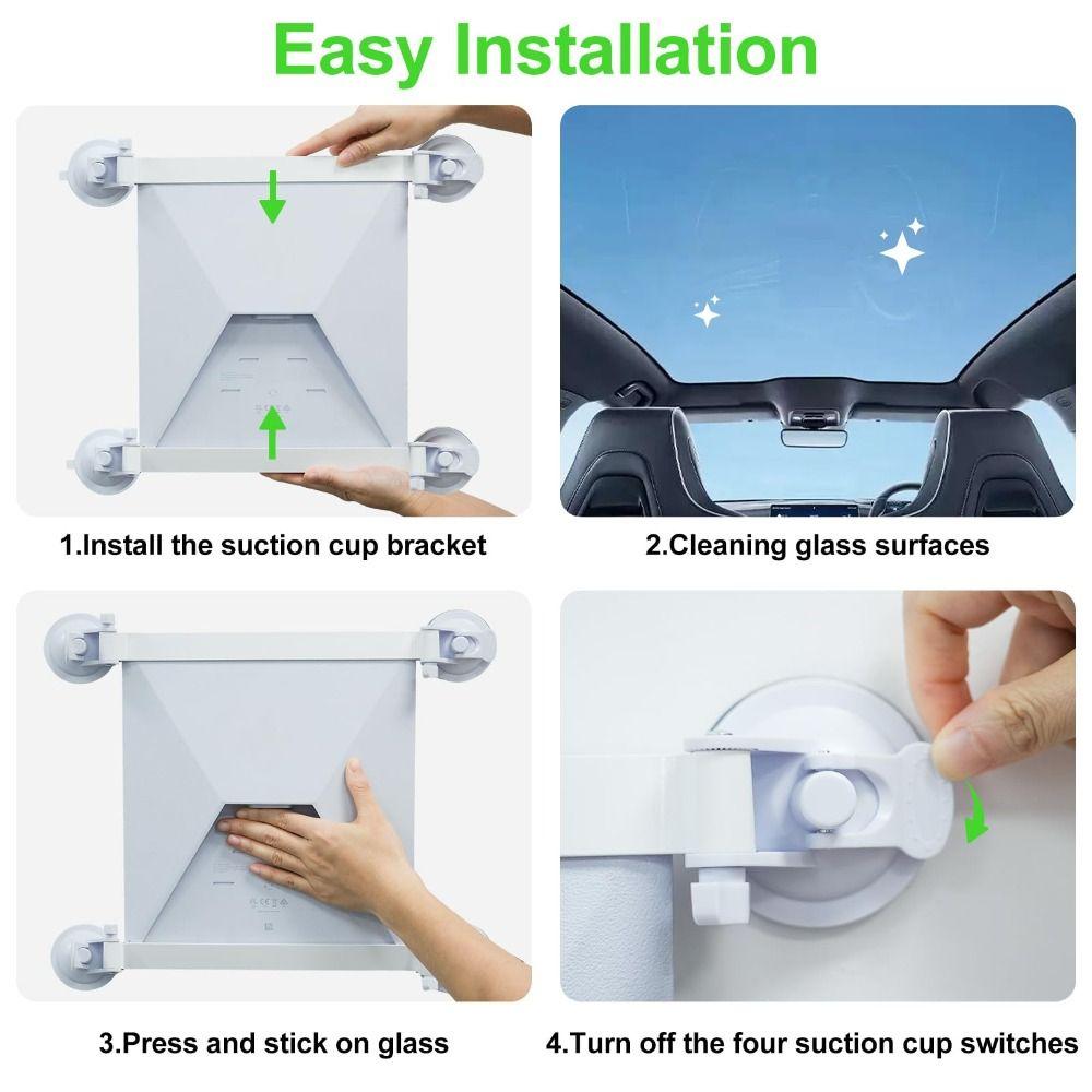 Нескользящее крепление на присоске для люка, надежный спутниковый кронштейн для Starlink Mini, автомобильных окон, люков