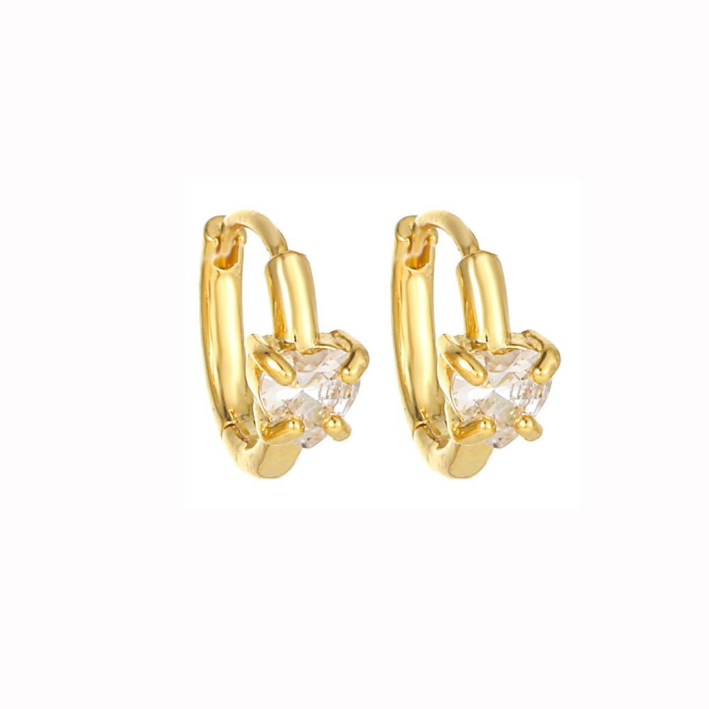 2 шт. новые серьги-кольца из нержавеющей стали золотого цвета для женщин с кристаллами циркония в стиле панк круглый круг ювелирные изделия для пирсинга хряща