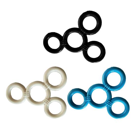 Silicone Cock Scrotum Ring Male Sex Toy Connected 4 Rings Men Ball Spreader Testicle Divider for Lasting Erection Couple