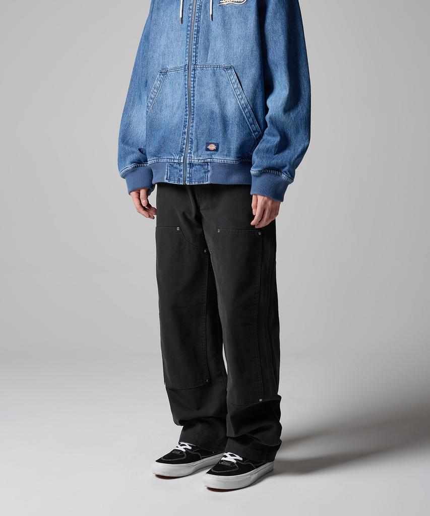Dickies Двухколенные брюки из стираного утиного холста, черные