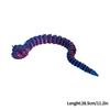 3D Printed Figures Movable Joint Snake Decoration Creative Reptile Snake Fish Tank Landscaping Figurines Crafts Gift Ornament