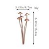 Metal Mini Mushroom Garden Stakes Potted Flower Decoration Five-headed Mushroom Mushroom Garden Statue Garden Decoration