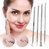 Pimple Blackhead Remover Pointed Comedones Removal Needle Double Head Pressing Ring Tool Set