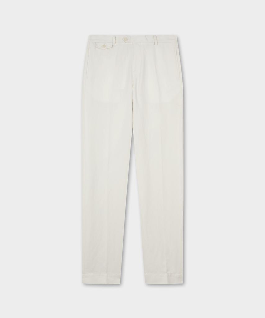 Брюки BROOKS BROTHERS из льна и хлопка (слоновая кость) (Bbpcmm7792Bfm)