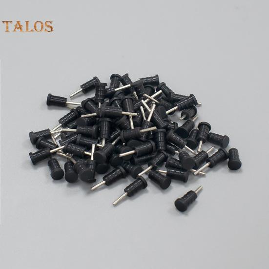 Универсальные силиконовые заглушки от пыли для 3,5 мм аудиоразъемов - 5 штук в черном и белом цветах