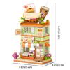 Городские строительные блоки Магазин бабл-ти Сэндвич-магазин Дом десертов Набор моделей Настольный декор Детские игрушки DIY Рождественский подарок на день рождения