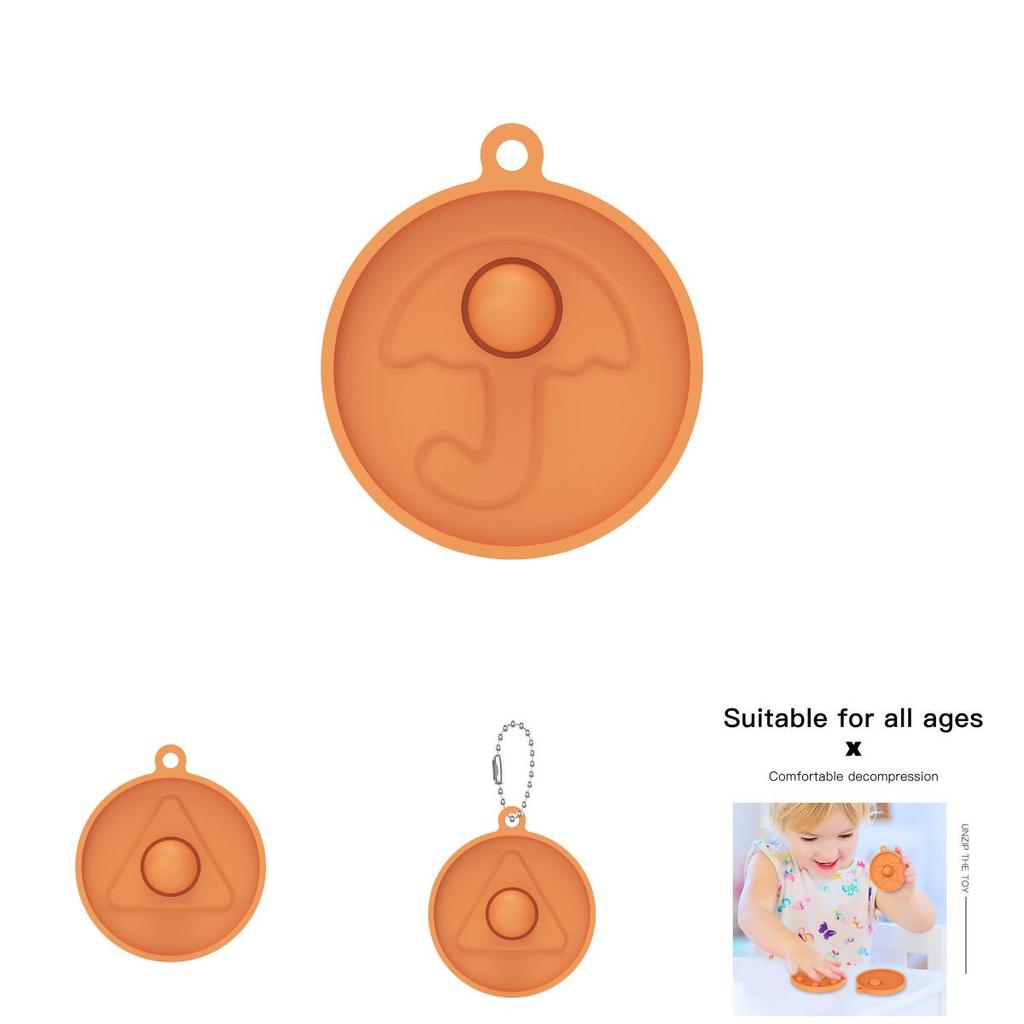 Восхитительный брелок-подвеска Pop It Simple Dimple Push Bubble по мотивам игры «Игра в кальмара» — фиджет-игрушка для всех возрастов