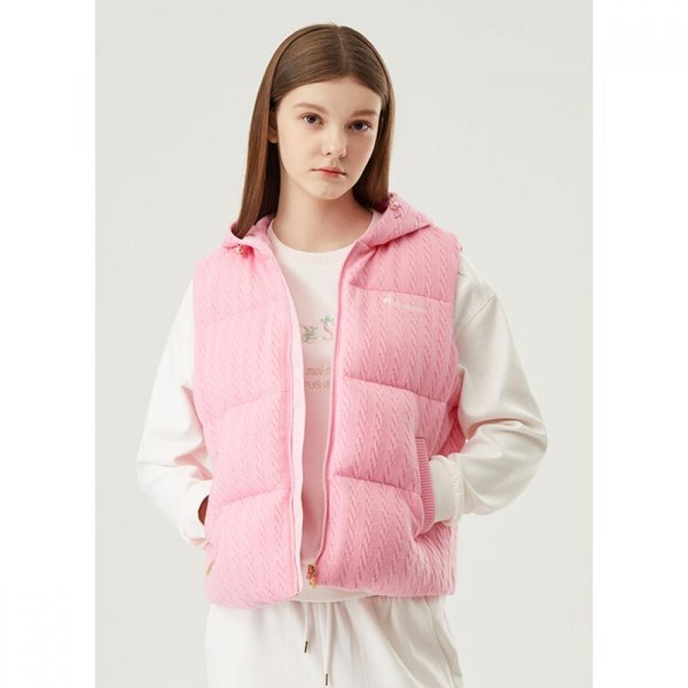 Le Coq Sportif Hoodie cabLe Sweater Padding Vest Npk Qp122ost11
