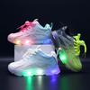 Kids Shoes Rechargeable Led Light Sole Casual Breathable Mesh Sneakers Size 21-36