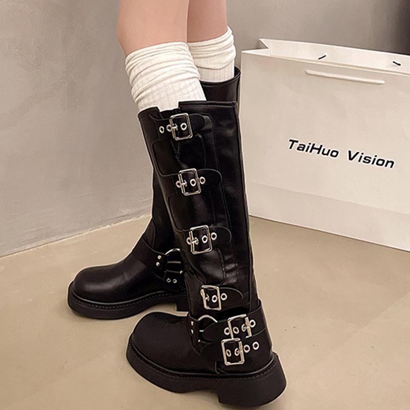 Модные женские сапоги до колена челси ковбойские ботинки на плоской подошве 2024 зимние дизайнерские новые модные прогулочные туфли трендовые платья женские туфли