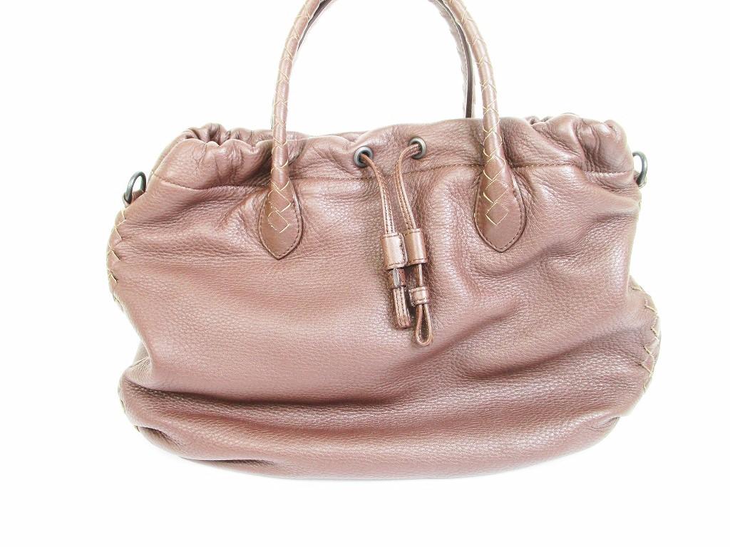 Оригинальная темно-коричневая ручная сумка BOTTEGA VENETA из кожи Intrecciato с ремешком, кошелек #6281 Б/У